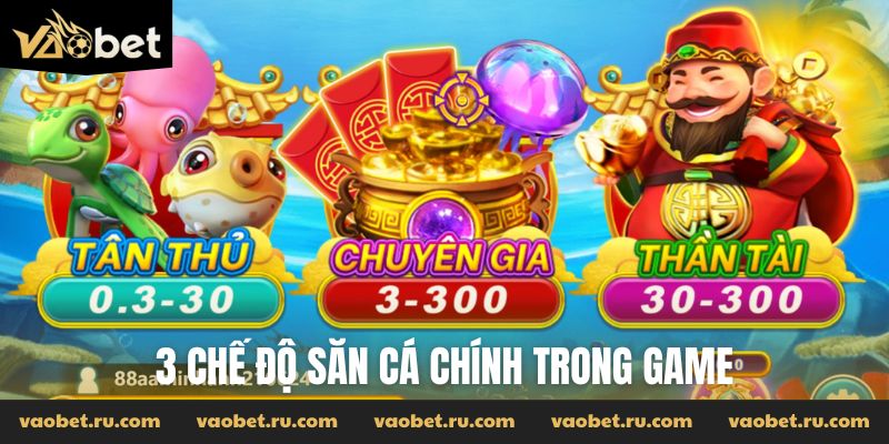 3 chế độ chính trong game