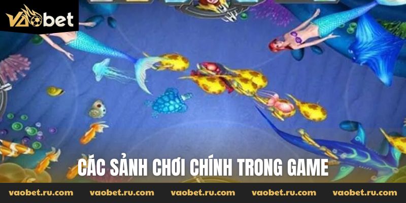 Các sảnh chơi chính trong game