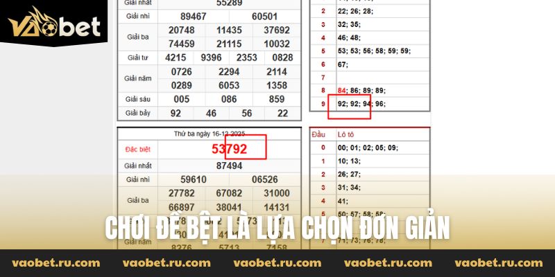 Chơi đề bệt là lựa chọn đơn giản