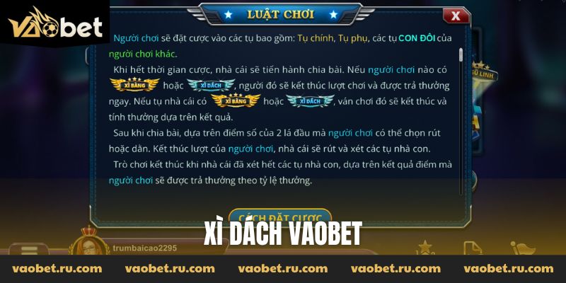 Xì Dách Vaobet