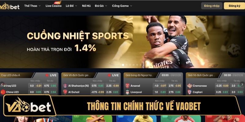 Thông tin chính thức về Vaobet